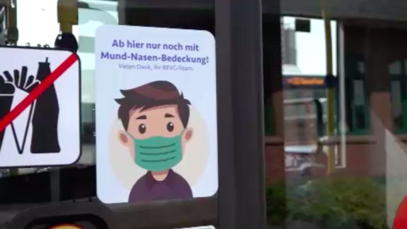 Bahn verstärkt Maskenkontrollen (Foto: SAT.1 NRW)