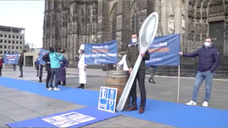 Gastronomen "geben den Löffel ab" (Foto: SAT.1 NRW)