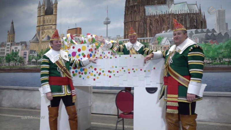 Miniatur-Karneval vorgestellt (Foto: SAT.1 NRW)