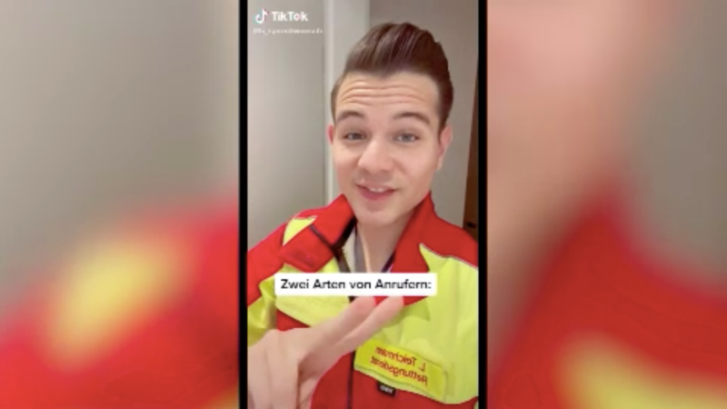 Sanitäter begeistert auf TikTok (Foto: SAT.1 NRW)