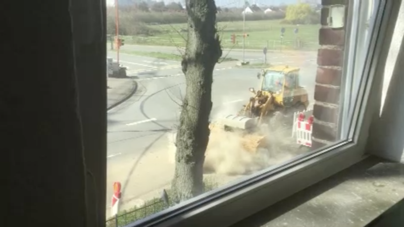 Wohnhaus vor Mega-Baustelle (Foto: SAT.1 NRW)