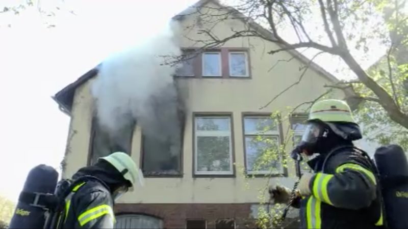 Brand im Asylheim (Foto: SAT.1 NRW)