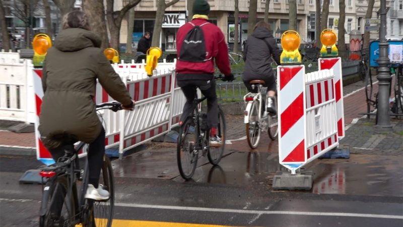 Zu wenig Radwege in NRW (Foto: SAT.1 NRW)