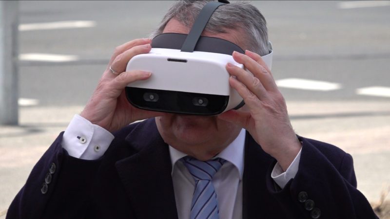 VR-Projekt für mehr Sicherheit im Straßenverkehr (Foto: SAT.1 NRW)