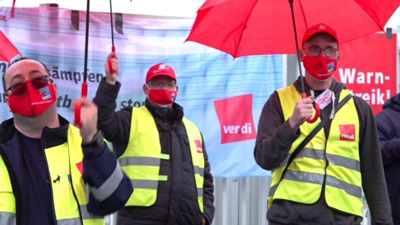 Verdi plant Riesenstreik (Foto: SAT.1 NRW)