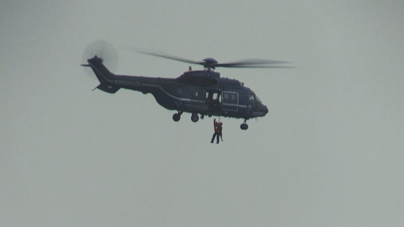 Rettung aus der Luft (Foto: SAT.1 NRW)