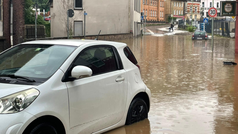 Extreme Unwetter in NRW (Foto: SAT.1 NRW)