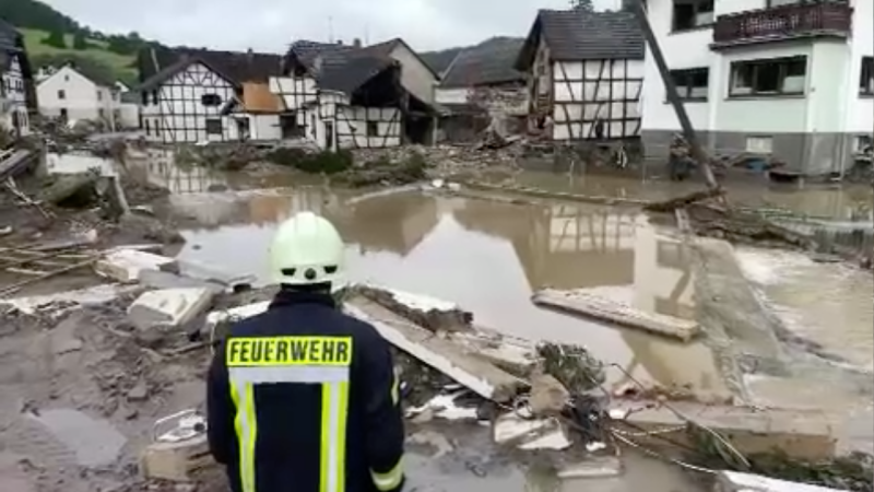 So dramatisch ist das Unwetter in NRW (Foto: SAT.1 NRW)