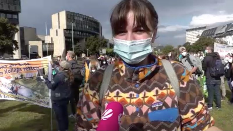 Fridays for Future demonstrieren vor Landtag (Foto: SAT.1 NRW)