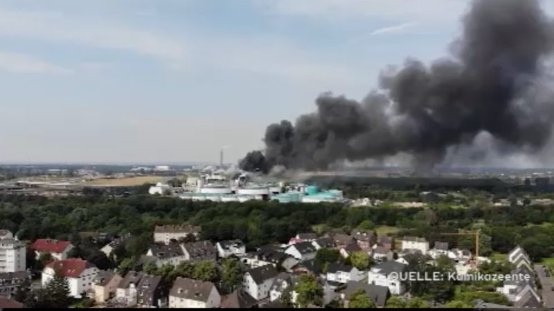 Explosionsursache in Leverkusen (Foto: SAT.1 NRW)