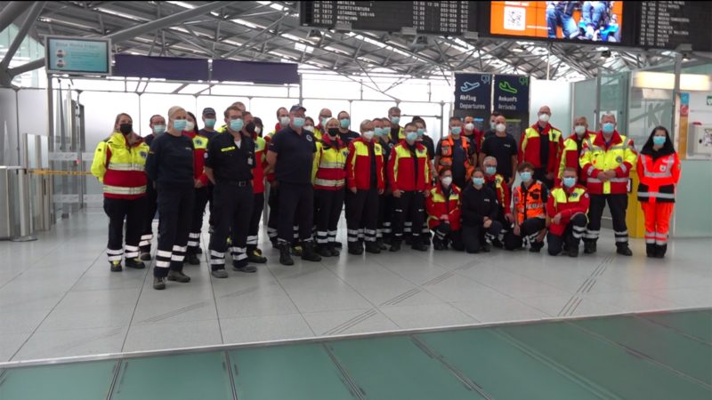 Hilfstruppen aus NRW fliegen nach Haiti (Foto: SAT.1 NRW)