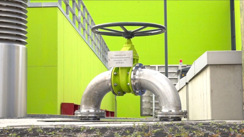 Schmutzwasserpumpwerk geht an den Start (Foto: SAT.1 NRW)