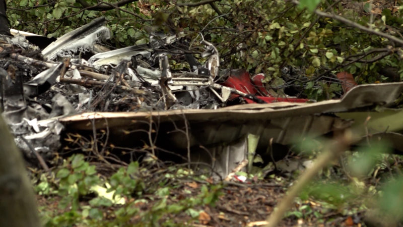 Opfer nach Flugzeugabsturz identifiziert (Foto: SAT.1 NRW)