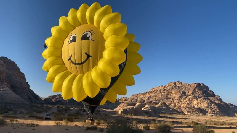 Heissluftballon aus Warstein über Jordanien (Foto: SAT.1 NRW)