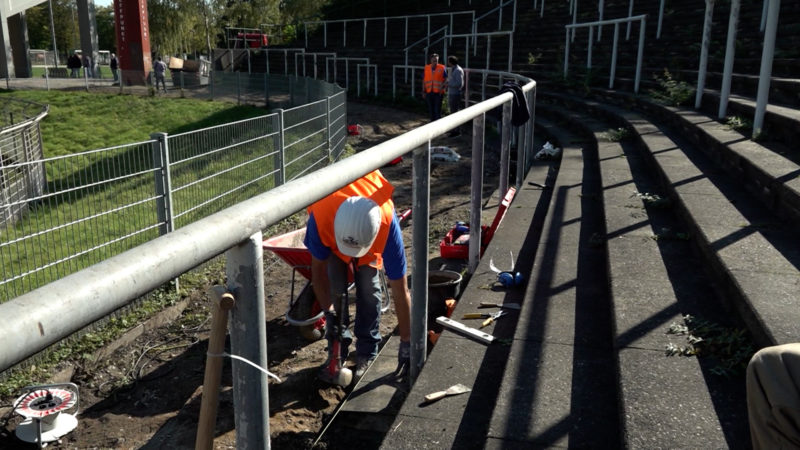 Stadion wird saniert (Foto: SAT.1 NRW)