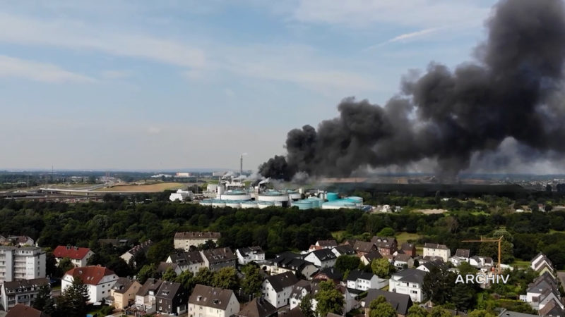 Ermittlungen nach Chempark Explosion (Foto: SAT.1 NRW)