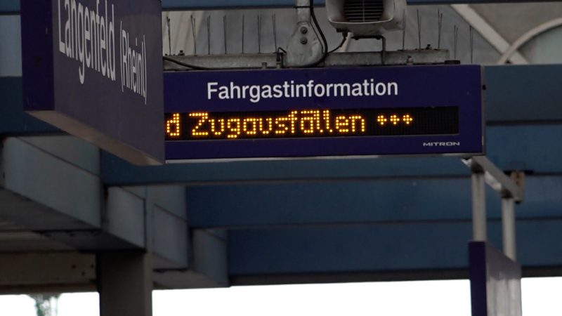 Zugausfälle wegen Vandalismus (Foto: SAT.1 NRW)