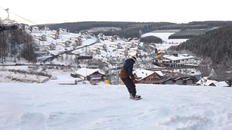 Kaum Schnee in Winterberg (Foto: SAT.1 NRW)