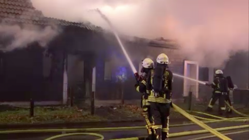 Brand in Krefelder Pizzeria (Foto: SAT.1 NRW)