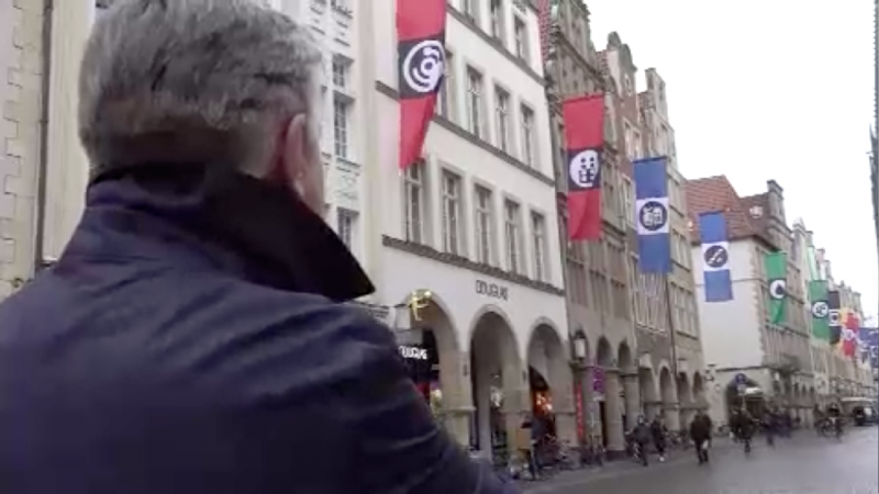 Flaggenskandal in Münster (Foto: SAT.1 NRW)