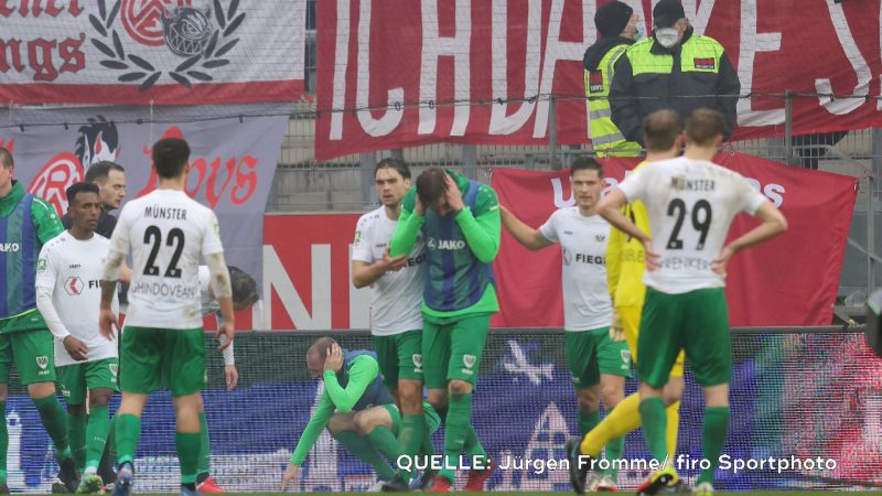 Böllerattacke in der Regionalliga West (Foto: SAT.1 NRW)