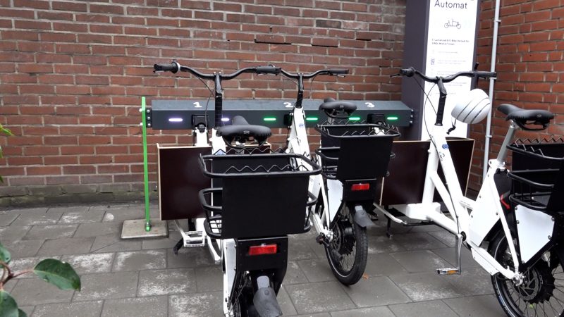 Neue Mietstation für Lasten-E-Bikes (Foto: SAT.1 NRW)