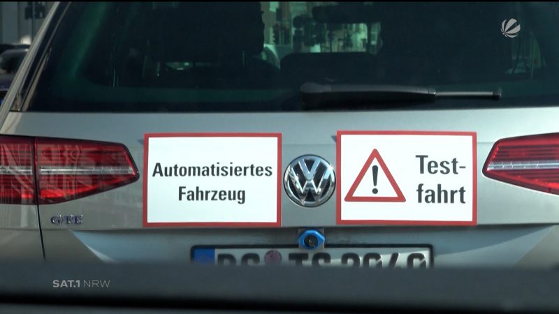 Selbstfahrende Autos in Düsseldorf (Foto: SAT.1 NRW)