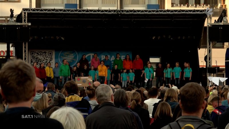 Friedensdemo in Köln (Foto: SAT.1 NRW)