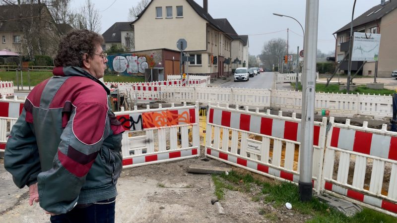 Von Baustelle eingesperrt (Foto: SAT.1 NRW)