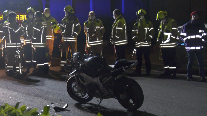 Motorradfahrer fährt Mann tot (Foto: SAT.1 NRW)