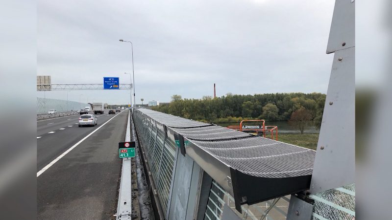 Revolutionäre Lärmschutzwände an der A45 (Foto: SAT.1 NRW)