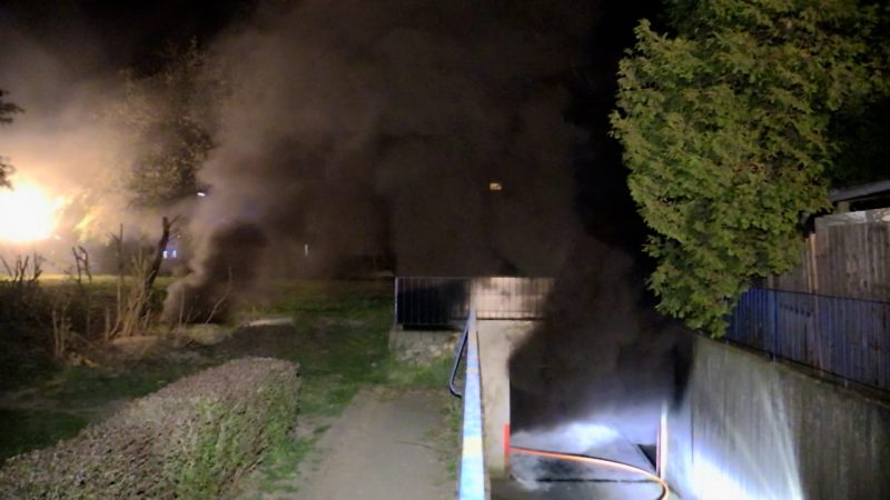 Tiefgaragenbrand in Grevenbroich (Foto: SAT.1 NRW)