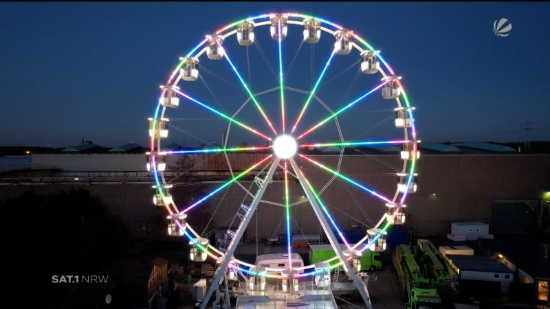 Riesenrad im Garten (Foto: SAT.1 NRW)