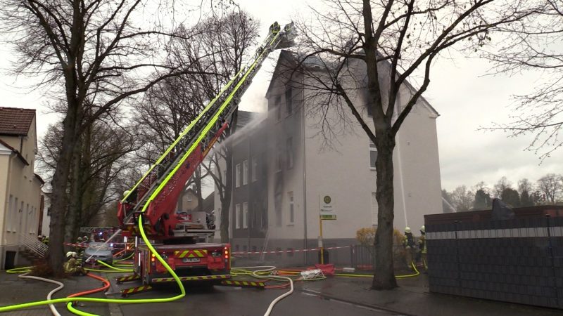 Wohnungsbrand in Recklinghausen (Foto: SAT.1 NRW)