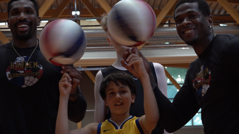 Show-Basketballer in Düsseldorf (Foto: SAT.1 NRW)