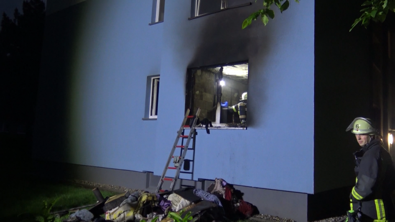 Toter nach Brand (Foto: SAT.1 NRW)