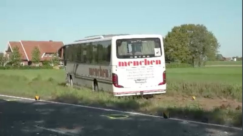 Schulbusunfall in Borken (Foto: SAT.1 NRW)