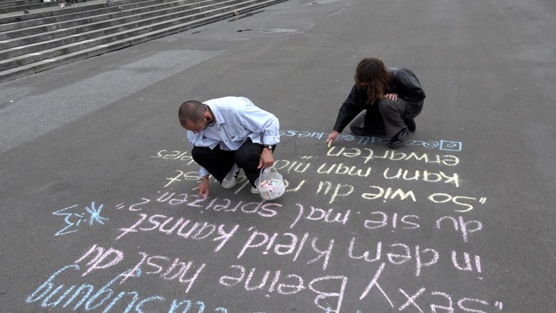 Erster Aktionstag gegen "Cat Calling" (Foto: SAT.1 NRW)