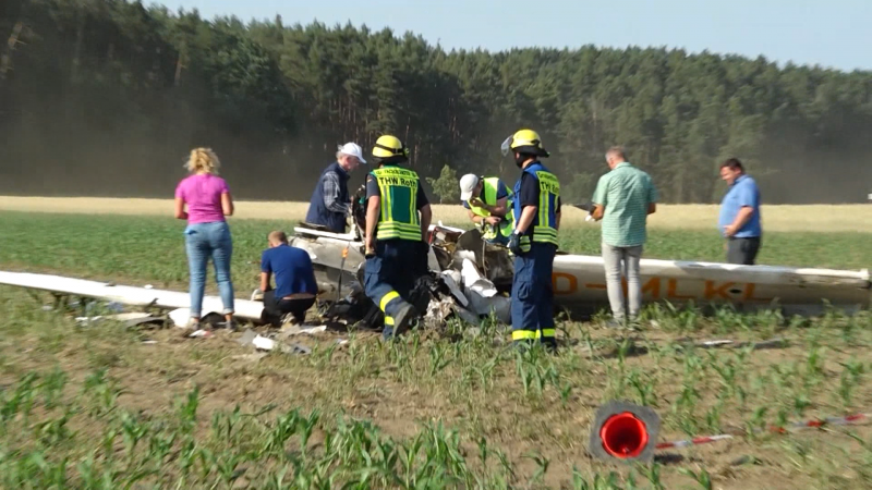 Tote nach Flugzeugabsturz (Foto: SAT.1 NRW)