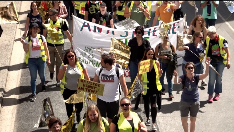 Keine Zeit für Streikende (Foto: SAT.1 NRW)