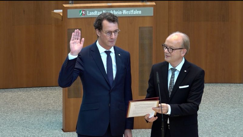 Hendrik Wüst ist neuer Ministerpräsident (Foto: SAT.1 NRW)