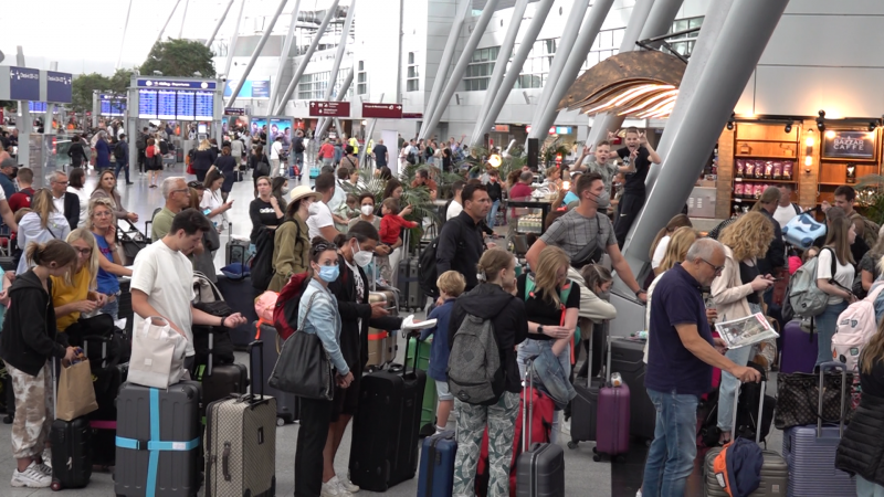 Verdi ruft zum Lufthansa-Streik auf (Foto: SAT.1 NRW)