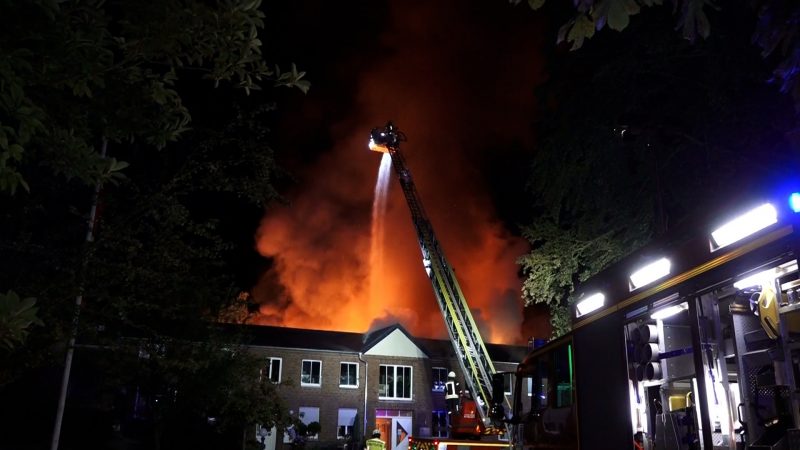 Brand in Tischlerei (Foto: SAT.1 NRW)