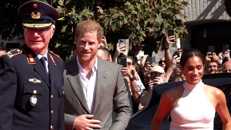 Harry und Meghan in Düsseldorf (Foto: SAT.1 NRW)