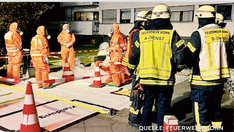 Großeinsatz nach Küchenreinigung (Foto: SAT.1 NRW)