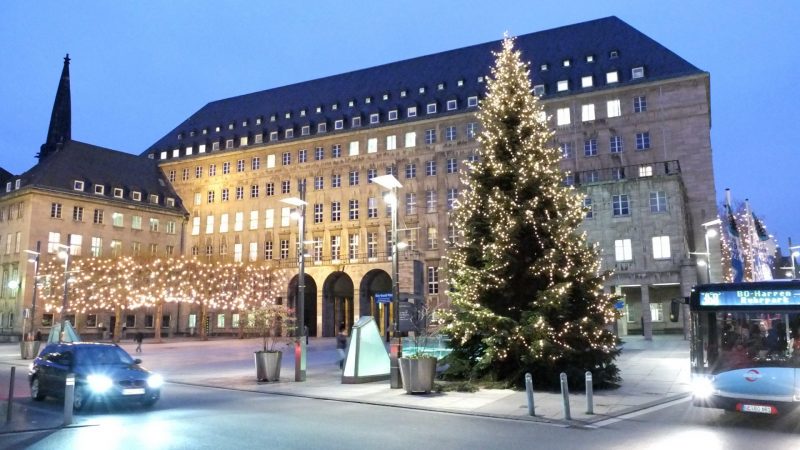 Kein Weihnachtsbaum in der Bochumer Innenstadt (Foto: SAT.1 NRW)