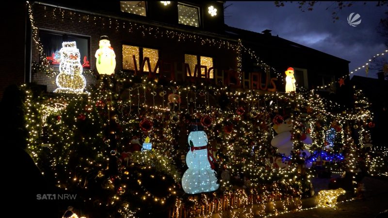 Verrücktes Weihnachtshaus (Foto: SAT.1 NRW)