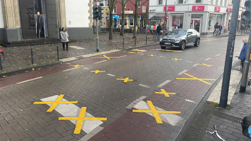 Straßenchaos in Köln (Foto: SAT.1 NRW)