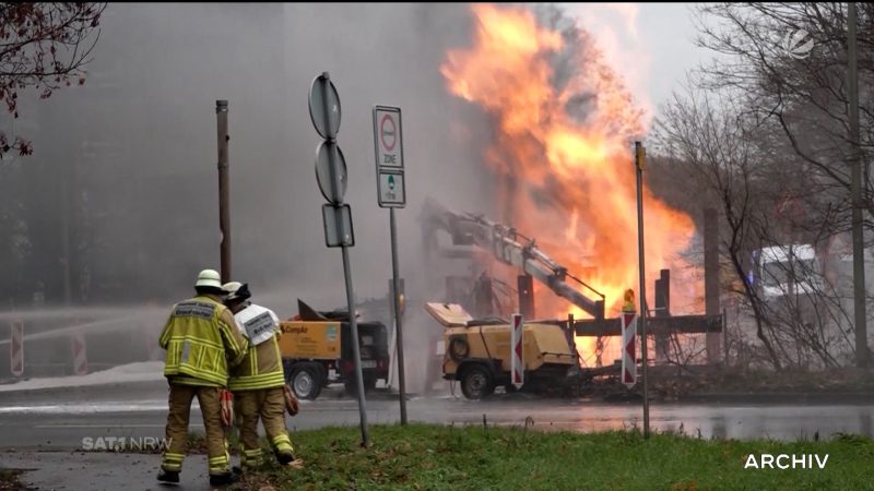 Gasexplosion in Duisburg (Foto: SAT.1 NRW)