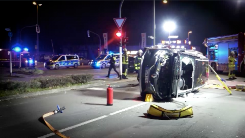 Schreckenskreuzung in Krefeld (Foto: SAT.1 NRW)